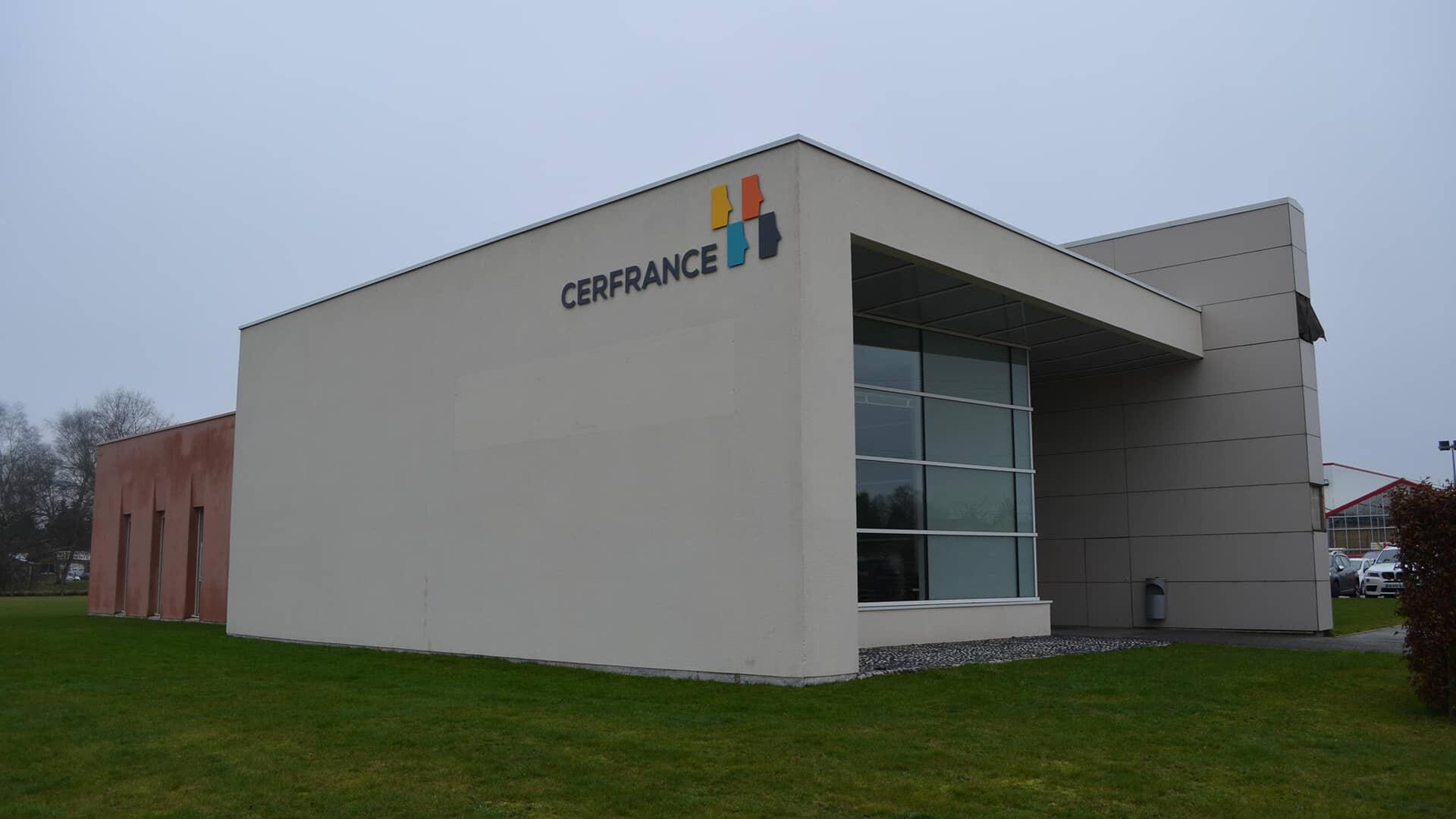 Bâtiment qui accueil le cabinet de conseil et d'expertise comptable de Bernay de Cerfrance Seine normandie